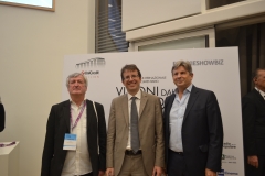 Francesco Bizzarri, Fabrizio Grosoli, con Filippo Del Corno, Assessore alla Cultura di Milano