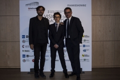 Il regista del film IL CLUB DEI 27 Mateo Zoni con David Moscato, produttore e il protagonista Giacomo
