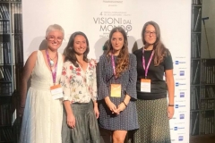 Incontro "Un Nuovo Sguardo Femminile sul Cinema del Reale". In foto da sinistra verso destra: Martina Melilli, Silvia Bellotti, Maria Tilli,Martina Di Tommaso.