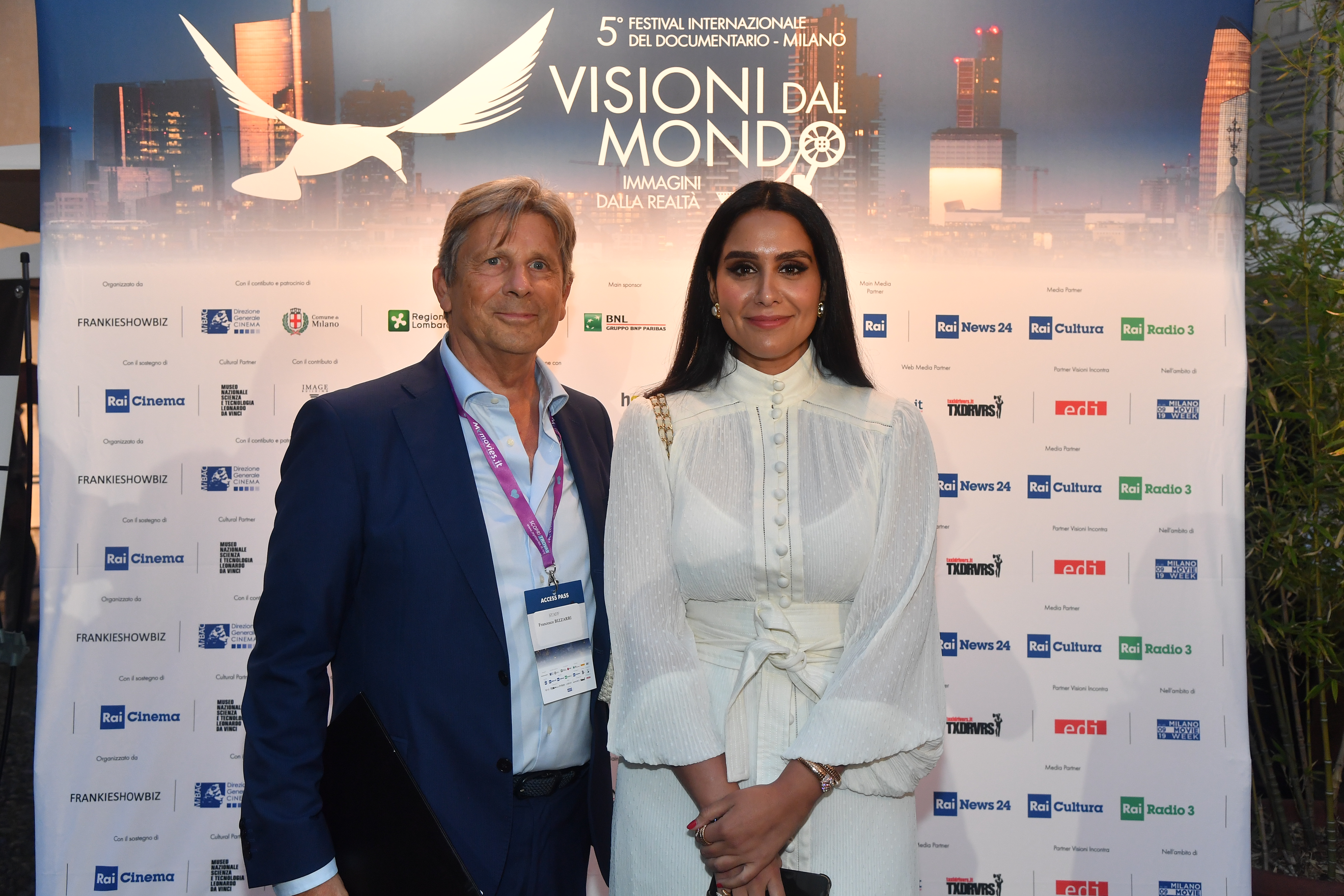 Francesco Bizzarri, Fondatore e Direttore del 5° Festival Internazionale del Documentario Visioni dal Mondo, Immagini dalla Realtà e Mariam BinLaden