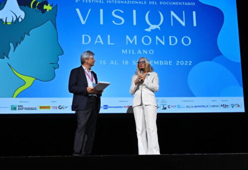 Francesco Bizzarri and Isabella Menichini, Cinema Area Director of the Municipality of Milan