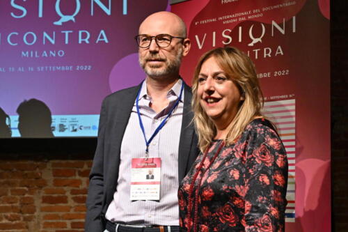 Marco Allena, presidente Lombardia Film Commission, e Cinzia Masòtina 
