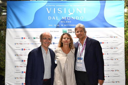 Francesco Bizzarri, Maurizio Nichetti and Amanda Sandrelli