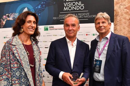 Nick Broomfield, guest of honor del 7° Festival, con Francesco Bizzarri e Giuliana Paoletti