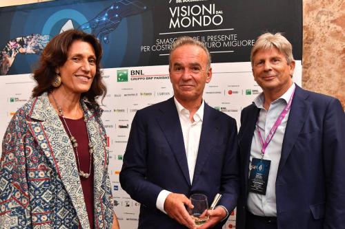 Nick Broomfield, guest of honor of the 7th Festival, with Francesco Bizzarri and Giuliana Paoletti