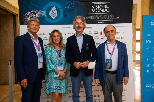 Senatore Verducci con Francesco Bizzarri, Maurizio Nichetti e Cinzia Masòtina