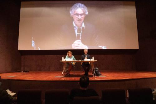 Senator Francesco Verducci with Cinzia Masòtina during the Panel