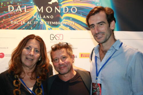 Enrica Capra, Giorgio Carella and Davide Gambino, producer and directors of the project My Mafia Family