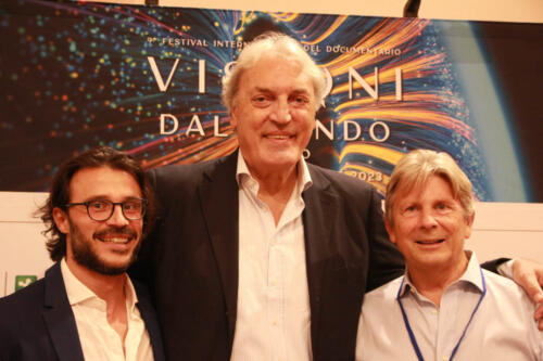 Samuele Rossi, director of Dino Meneghin. Story of a legend, Dino Meneghin and Francesco Bizzarri