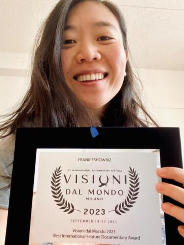 Ningyi Sun, coregista di Eat Bitter, vincitore del Premio Miglior Documentario Internazionale Visioni dal Mondo 2023
