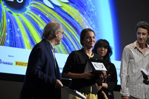 Maurizio Nichetti e Lilian Sassanelli, regista di Solitudine a due, vincitore del Premio GKSD Investment Holding New Talent Opera Prima