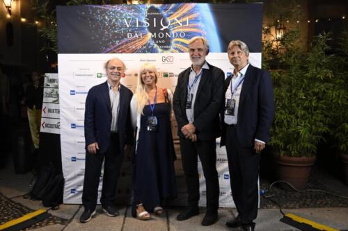 Maurizio Nichetti, Luisa Morandini, film critic, Michele Sancisi and Francesco Bizzarri 