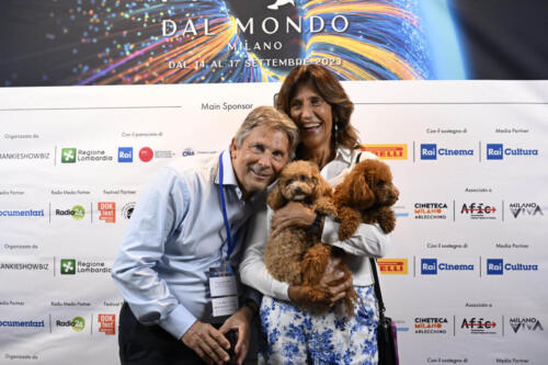 Francesco Bizzarri, president and founder of the International Documentary Festival Visioni dal Mondo, and Giuliana Paoletti, Image Building president